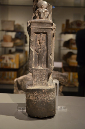 Exhibition of mummies, artifacts and Egyptian finds at the Egyptian Museum of Turinのeditorial素材