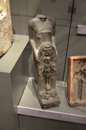 Exhibition of mummies, artifacts and Egyptian finds at the Egyptian Museum of Turinのeditorial素材