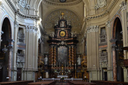 Turin, Italy - The baroque church San Filippo Neriのeditorial素材