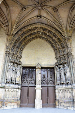 Great gothic church of Saint Germain lÂ´Auxerrois in Paris, Franceの写真素材