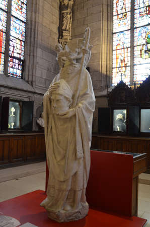 interior of Notre Dame cathedral, Paris (France)