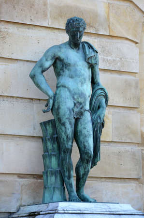 Architectural fragments of famous Versailles palace, Paris (France)