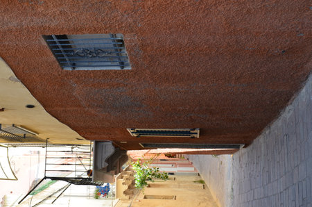 View of Carloforte, place famous for the salt pans and tuna processing. San Pietro Island, Sardinia, Italy.のeditorial素材