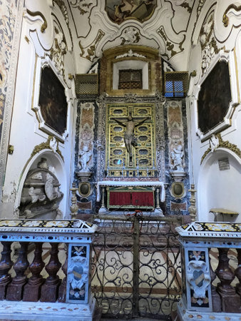 Palermo, Sicily 12.26.2018: Catholic Church of Saint Catherine (Church of Santa Caterina, 1596). Church of Saint Catherine located in the heart of historic centre, between Piazza Bellini and Piazza Pretoriaのeditorial素材