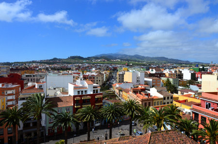 Tenerife, Spain 03.22.2024: View from the bell tower of the Cathedral of San Cristobalの写真素材