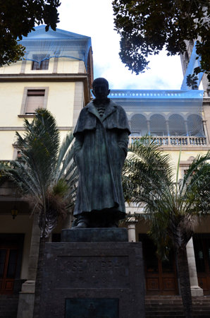 Statue of Jose Murphy at Santa Cruz de Tenerife, Spainの写真素材