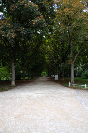 The castle park of Wiesbaden-Biebrich/Germanyの写真素材