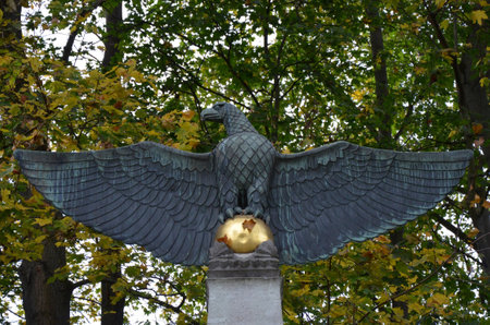 Aviator Monument commemorating pilots killed in action of World War IIの写真素材