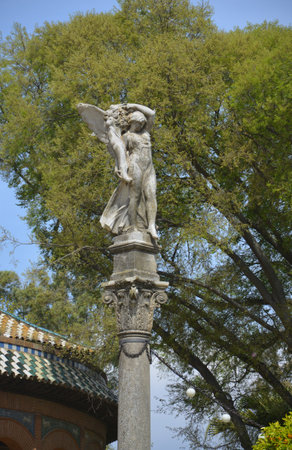 Royal pavilion in Maria Luisa Park - Seville, Spainの写真素材