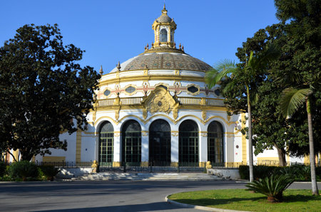 Casino de la Exposicion, city landmark built to house the Pabellon de Sevillaの写真素材