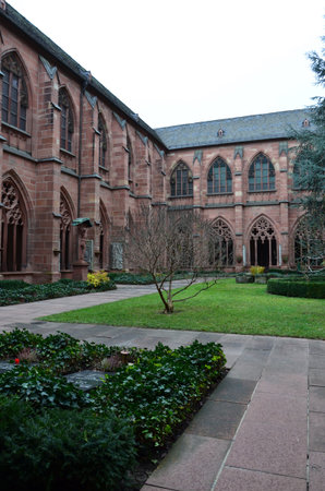 Cloister of Mainzer Dom Cathedral Churchの写真素材