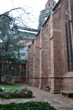 Cloister of Mainzer Dom Cathedral Churchの写真素材