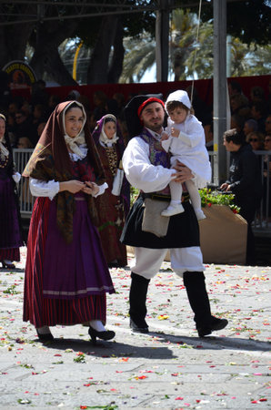 Cagliari, Sardinia 05.01.2019: Religious procession of St. Efisioのeditorial素材