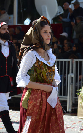 Cagliari, Sardinia 05.01.2019: Religious procession of St. Efisioのeditorial素材