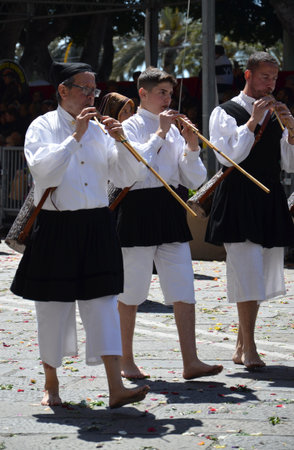 Cagliari, Sardinia 05.01.2019: Religious procession of St. Efisioのeditorial素材
