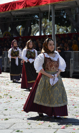 Cagliari, Sardinia 05.01.2019: Religious procession of St. Efisioのeditorial素材