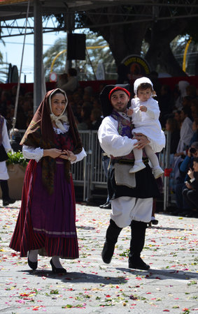 Cagliari, Sardinia 05.01.2019: Religious procession of St. Efisioのeditorial素材