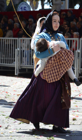 Cagliari, Sardinia 05.01.2019: Religious procession of St. Efisioのeditorial素材