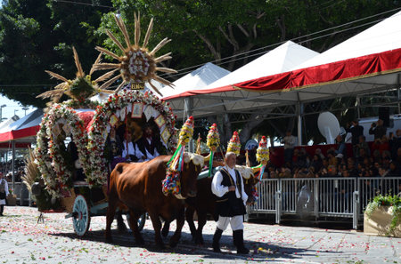 Cagliari, Sardinia 05.01.2019: Religious procession of St. Efisioのeditorial素材