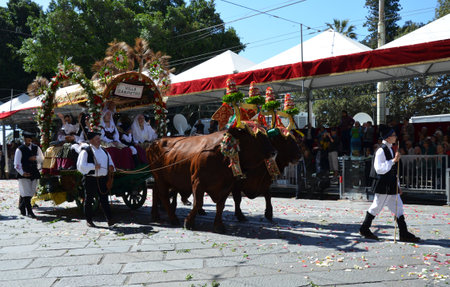Cagliari, Sardinia 05.01.2019: Religious procession of St. Efisioのeditorial素材