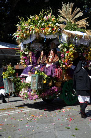 Cagliari, Sardinia 05.01.2019: Religious procession of St. Efisioのeditorial素材
