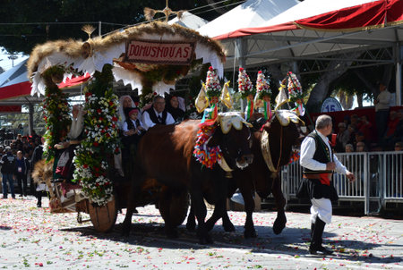 Cagliari, Sardinia 05.01.2019: Religious procession of St. Efisioのeditorial素材