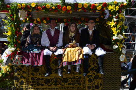 Cagliari, Sardinia 05.01.2019: Religious procession of St. Efisioのeditorial素材
