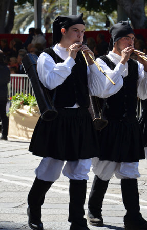 Cagliari, Sardinia 05.01.2019: Religious procession of St. Efisio
