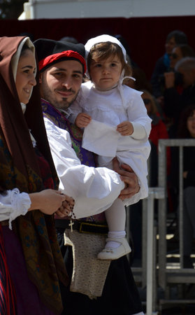 Cagliari, Sardinia 05.01.2019: Religious procession of St. Efisioのeditorial素材