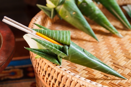 incense candle flower for worship buddaの写真素材