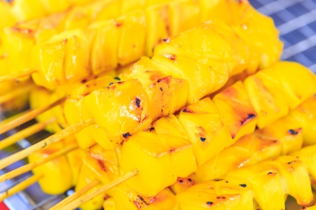 squid grill is popular thai food の写真素材