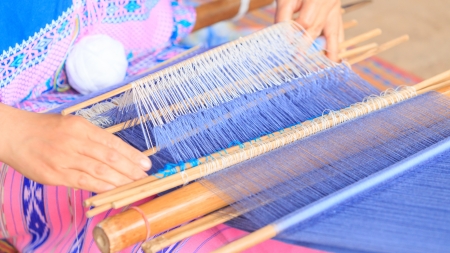 weave of poeple thailand の写真素材