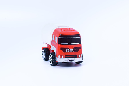 Truck Toys for Kids on white backgroundの写真素材