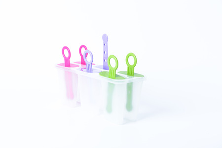 tool for ice pop on white backgoundの写真素材