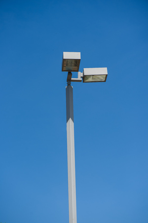 Light Tower on white backgroundの写真素材