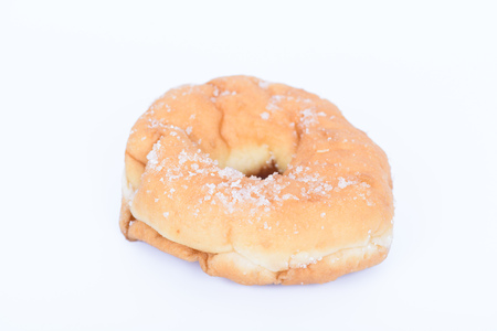 Donut isolated on white backgroundの写真素材