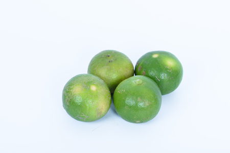 lime isolated on white backgroundの写真素材