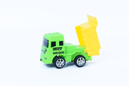 Truck Toys for Kids on white backgroundの写真素材