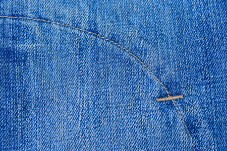 Blue denim jean fabric texture for backgroundの写真素材