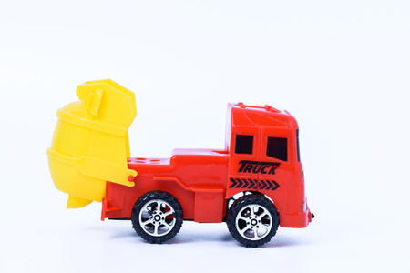 Truck Toys for Kids on white backgroundの写真素材