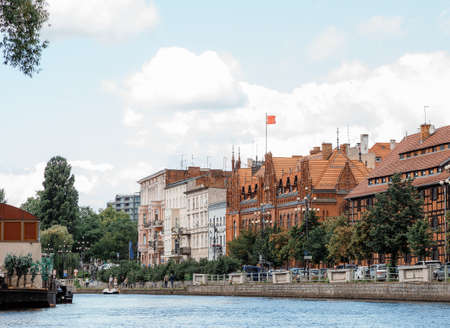 12/07/2020. Bydgoszcz. Poland. And the trip is Bydgoszcz. European city architecture. Old town in Poland. Europe.のeditorial素材