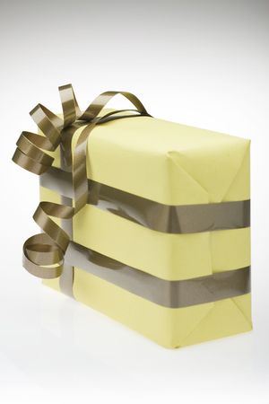 present box isolated in white backgroundの写真素材