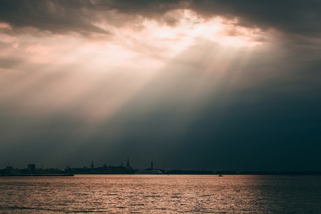 Beautiful Scenic Seascape Landscape Tallinn Estonia Traveling Conceptの写真素材