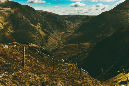 Beautiful Scenic Landscape Hills Valley Nature Conceptの写真素材