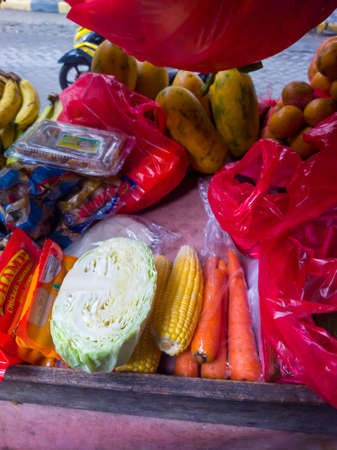 Fresh vegetables like they have just been taken from the garden, I bought this vegetable at the market so the price is relatively cheap, unlike supermarkets which are rather expensiveの写真素材