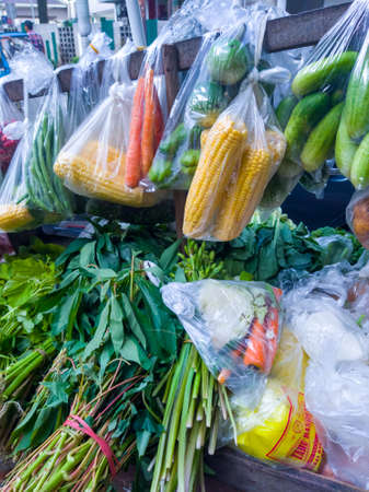 Fresh vegetables like they have just been taken from the garden, I bought this vegetable at the market so the price is relatively cheap, unlike supermarkets which are rather expensiveの写真素材
