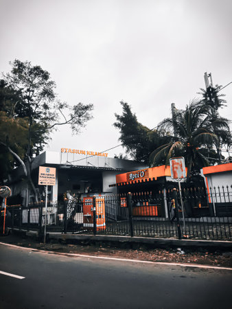 Jakarta Pusat, Indonesia -  February 14th, 2021: The condition of the highway in the morning in Jakarta, Indonesia, during the weekend.のeditorial素材