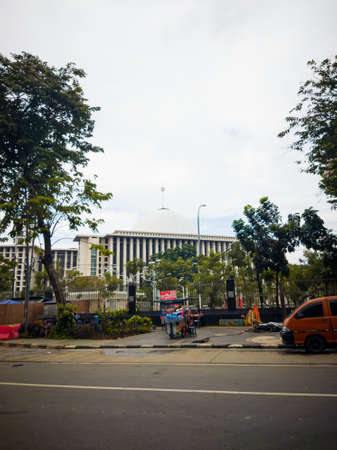 Central Jakarta, Indonesia - April 5th, 2021: Istiqlal Mosque is the largest mosque in Southeast Asia, located in the city of Jakarta, Indonesiaのeditorial素材