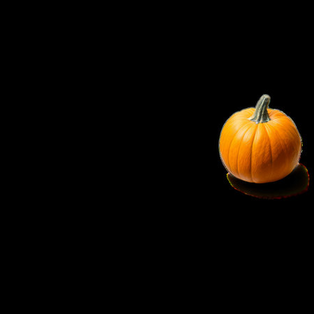 Pumpkin Isolated on White Background with Detailed Textureの素材