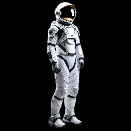 Futuristic Space Suit Isolated on Transparent Backgroundの素材